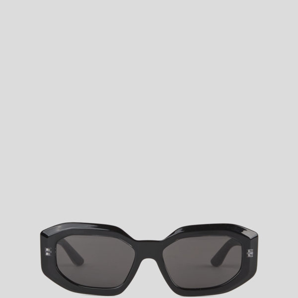 Karl Lagerfeld, Lunettes De Soleil Avec Logo Karl, Femme, Noir, Taille: L00