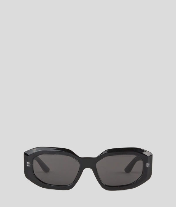 Karl Lagerfeld, Lunettes De Soleil Avec Logo Karl, Femme, Noir, Taille: L00