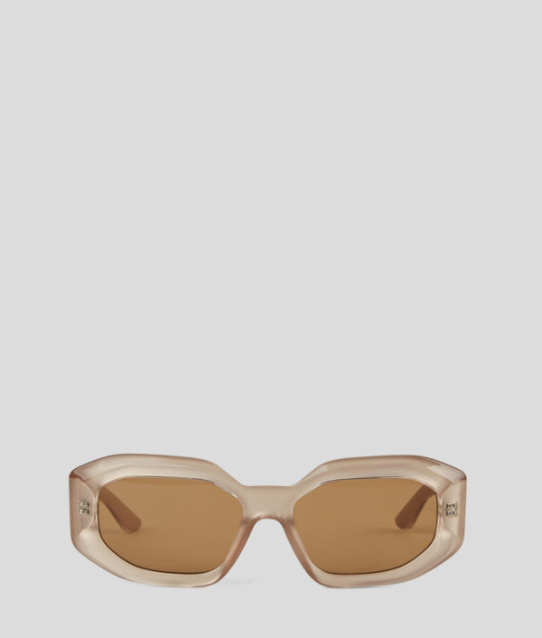 Karl Lagerfeld, Lunettes De Soleil Avec Logo Karl, Femme, Brun, Taille: L00