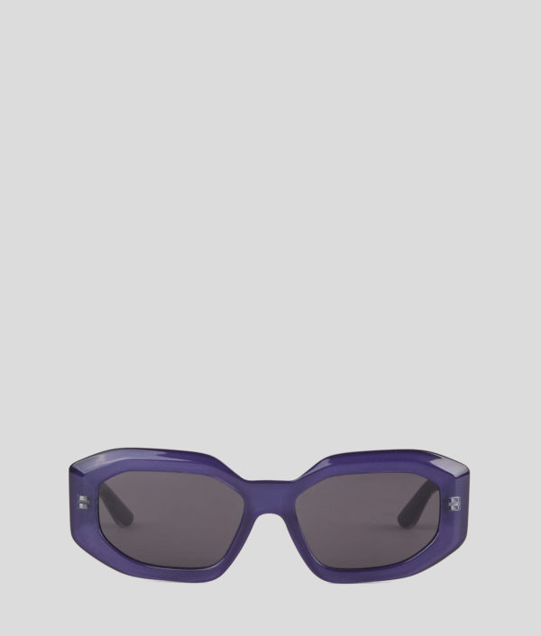 Karl Lagerfeld, Lunettes De Soleil Avec Logo Karl, Femme, Violet, Taille: L00