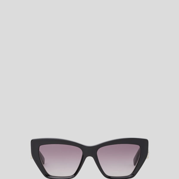 Karl Lagerfeld, Lunettes De Soleil Avec Logo Découpé Karl Signature, Femme, Noir, Taille: L00