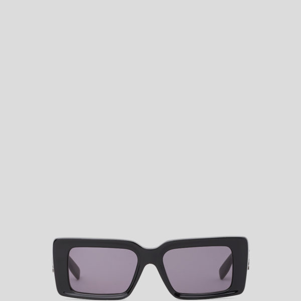 Karl Lagerfeld, Lunettes De Soleil Avec Logo Découpé Karl Signature, Femme, Noir, Taille: L00