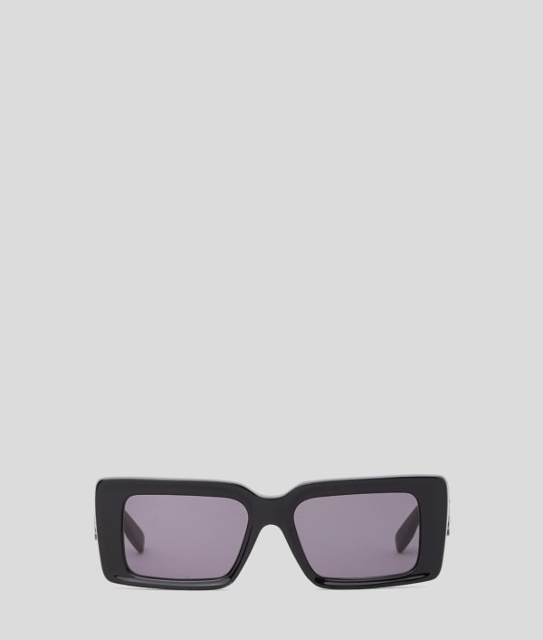 Karl Lagerfeld, Lunettes De Soleil Avec Logo Découpé Karl Signature, Femme, Noir, Taille: L00