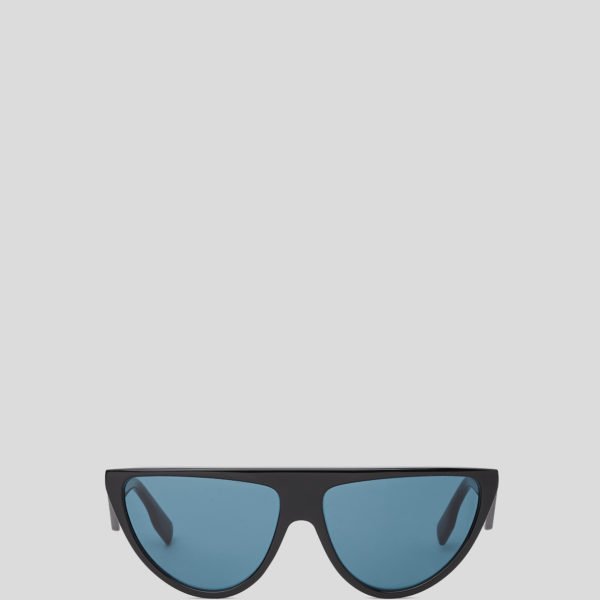 Karl Lagerfeld, Lunettes De Soleil Avec Logo Karl, Femme, Noir, Taille: L00
