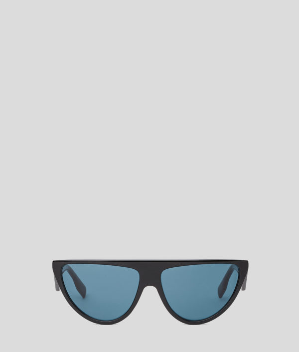 Karl Lagerfeld, Lunettes De Soleil Avec Logo Karl, Femme, Noir, Taille: L00