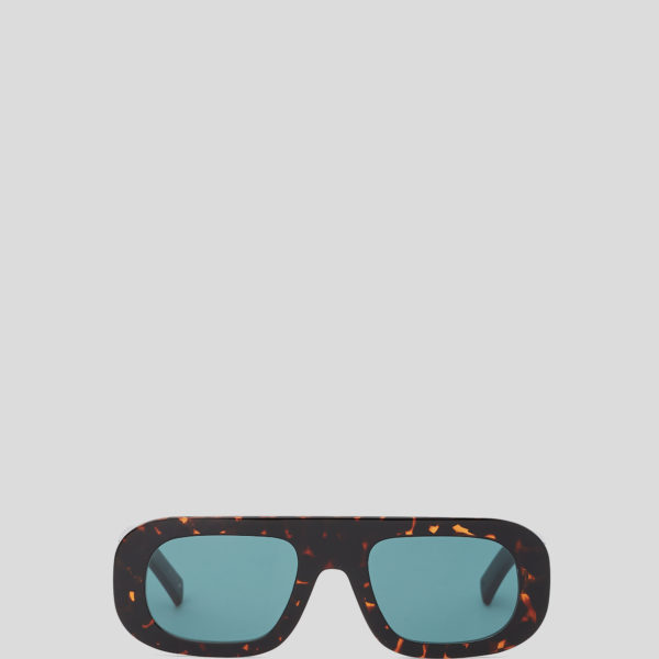 Karl Lagerfeld, Lunettes De Soleil Avec Logo Karl, Homme, Tortue Foncée, Taille: L00