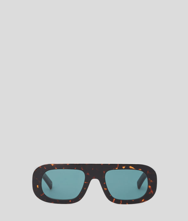 Karl Lagerfeld, Lunettes De Soleil Avec Logo Karl, Homme, Tortue Foncée, Taille: L00