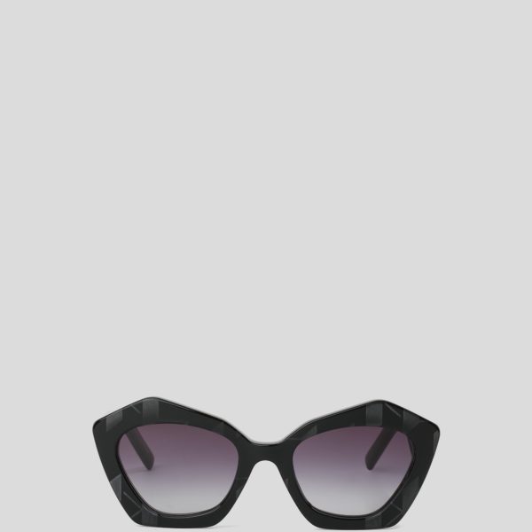 Karl Lagerfeld, Lunettes De Soleil Ikon K, Femme, Noir, Taille: L00