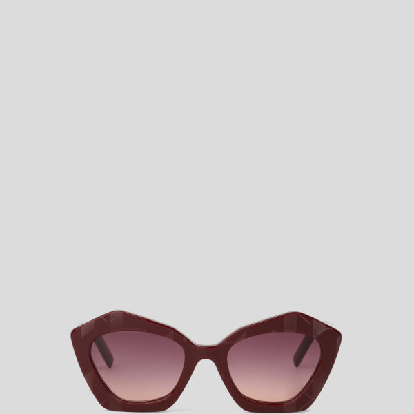 Karl Lagerfeld, Lunettes De Soleil Ikon K, Femme, Bordeaux/Rouge, Taille: L00