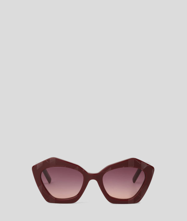 Karl Lagerfeld, Lunettes De Soleil Ikon K, Femme, Bordeaux/Rouge, Taille: L00