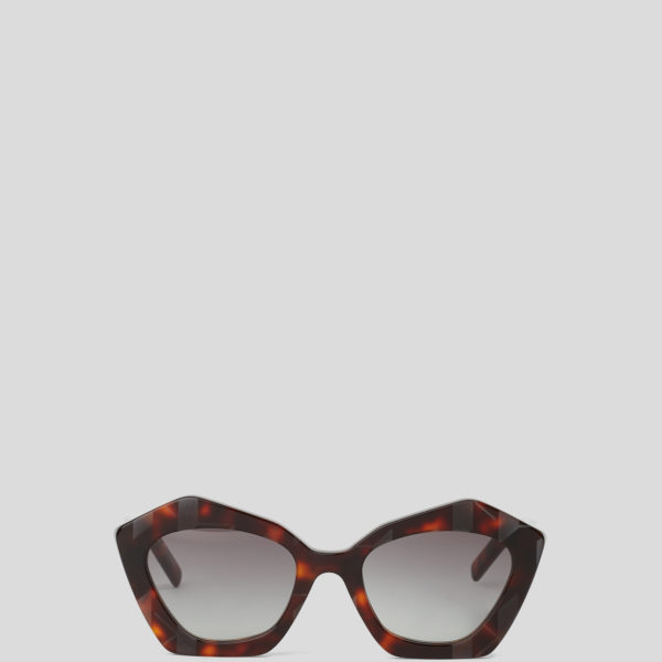 Karl Lagerfeld, Lunettes De Soleil Ikon K, Femme, Tortue Foncée, Taille: L00