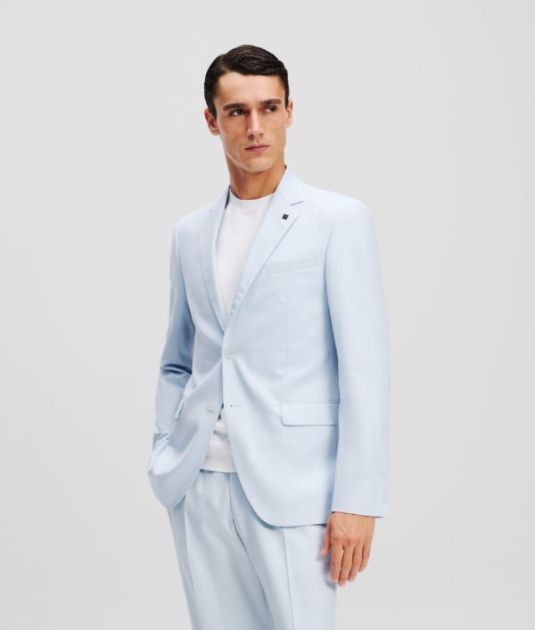 Karl Lagerfeld, Costume Deux Pièces À Boutonnage Simple, Homme, Bleu Clair, Taille: L56