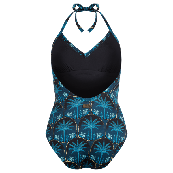 Vilebrequin Women Halter One-piece Swimsuit – Swimming Trunk – Lavida – Blue – Size XS