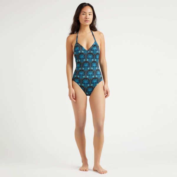 Vilebrequin Women Halter One-piece Swimsuit - Swimming Trunk - Lavida - Blue - Size XS – Image 3