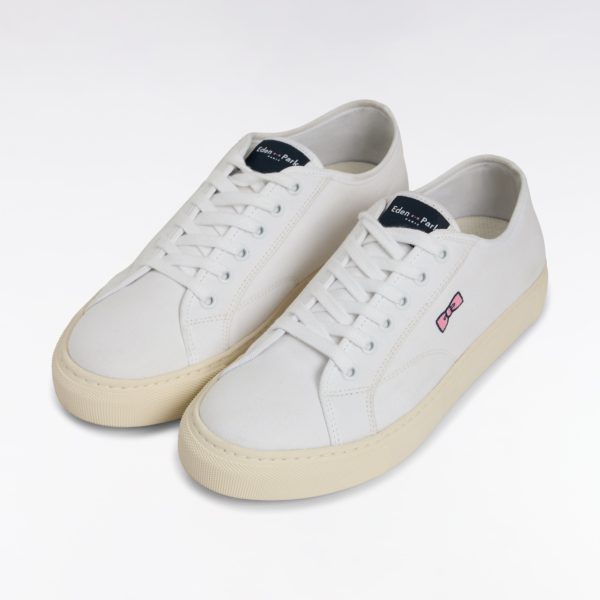Baskets Basses En Coton Blanches Eden Park