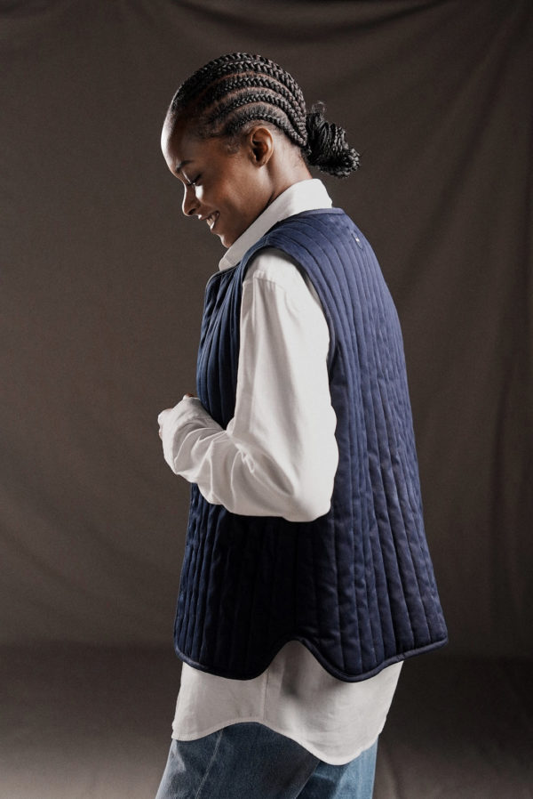 Gilet Sans Manches Matelassé Pap'atelier Réversible Eden Park – Image 7