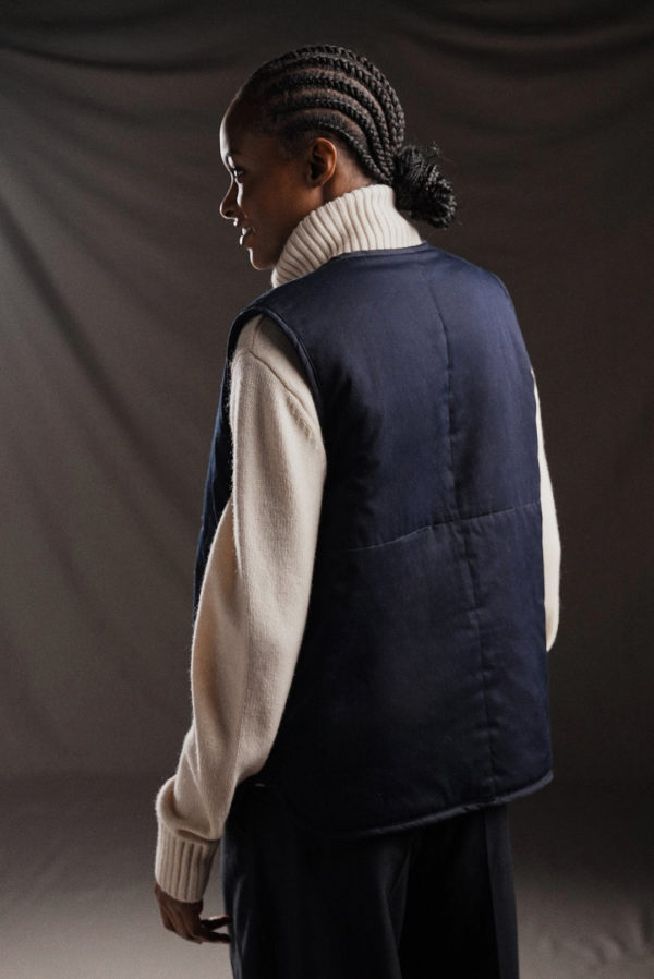 Gilet Sans Manches Coupé-cousu Pap'atelier Réversible Eden Park – Image 4