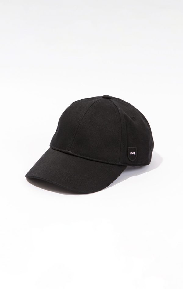 Casquette Noire Unie En Coton Eden Park