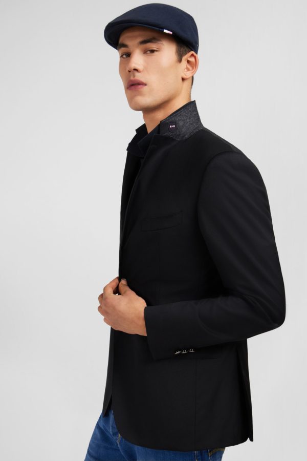 Blazer Noir Slim Fit 100 % Laine Eden Park – Image 2