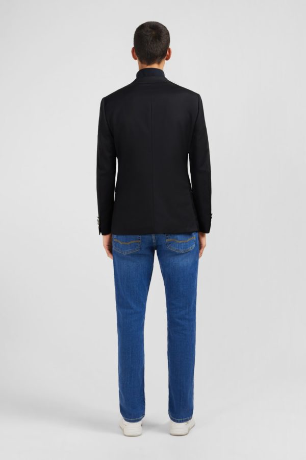 Blazer Noir Slim Fit 100 % Laine Eden Park – Image 6