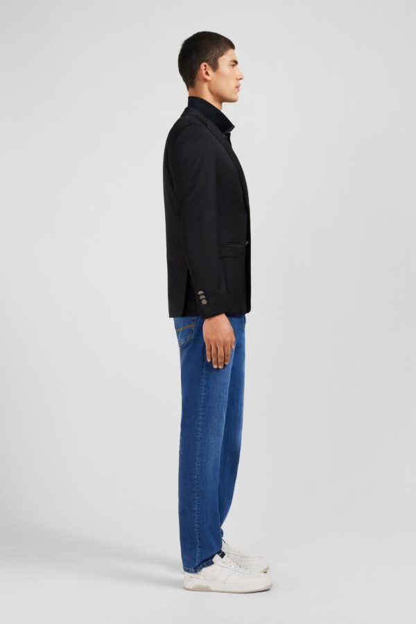 Blazer Noir Slim Fit 100 % Laine Eden Park – Image 7