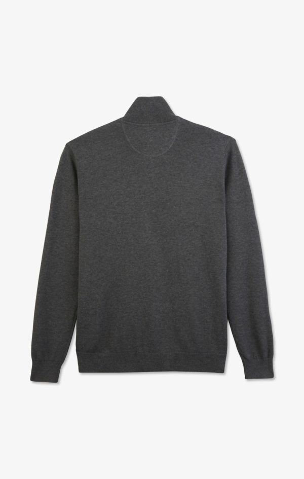 Cardigan Gris Zippé En Coton Eden Park – Image 3