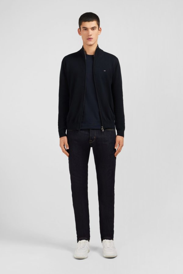 Cardigan Noir Zippé En Coton Eden Park – Image 6