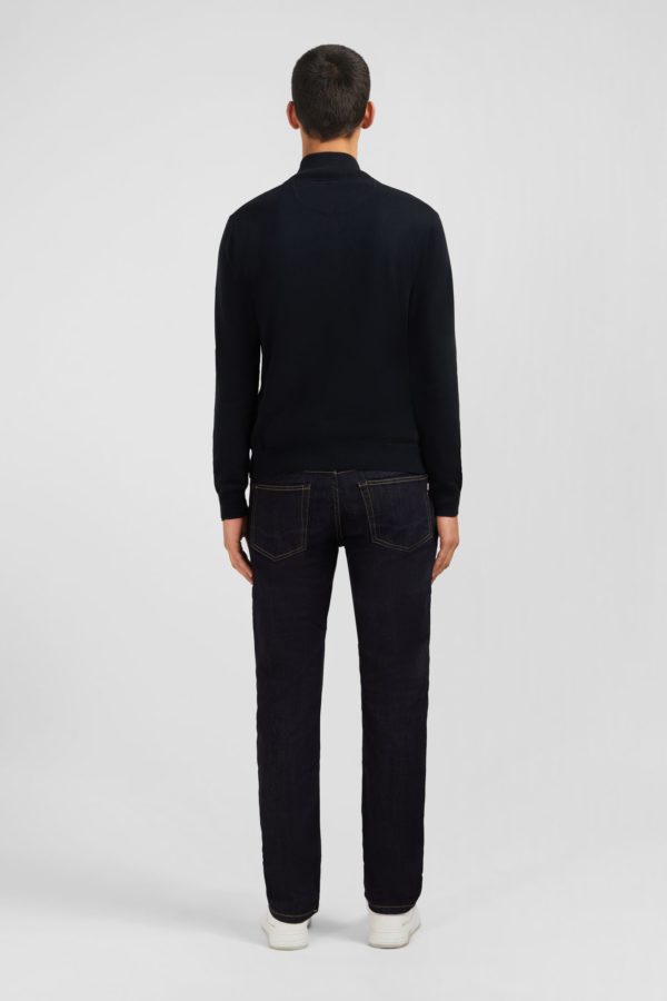 Cardigan Noir Zippé En Coton Eden Park – Image 5