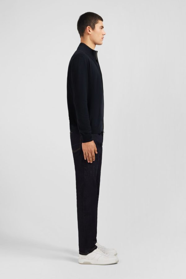Cardigan Noir Zippé En Coton Eden Park – Image 4