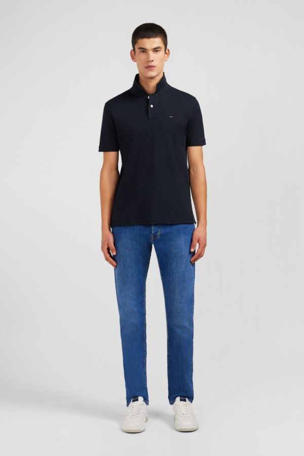 Polo Noir En Coton Pima Stretch Eden Park – Image 6