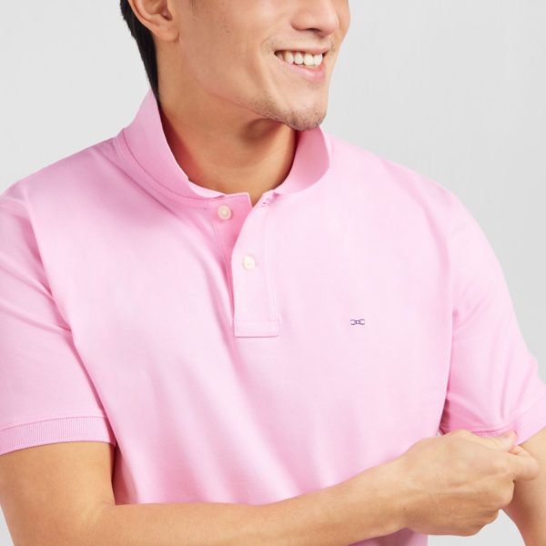 Polo Rose En Coton Pima Stretch Eden Park