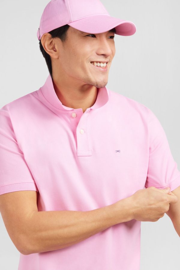 Polo Rose En Coton Pima Stretch Eden Park – Image 2