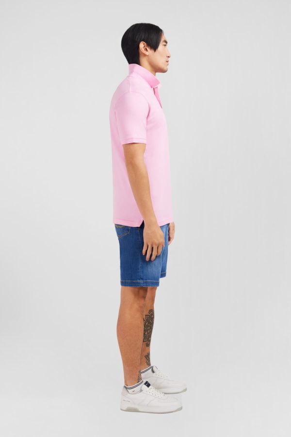 Polo Rose En Coton Pima Stretch Eden Park – Image 4