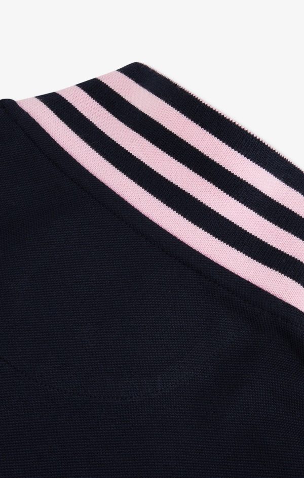 Polo Manches Longues Bleu Marine En Coton Avec Col Contrasté Eden Park – Image 7