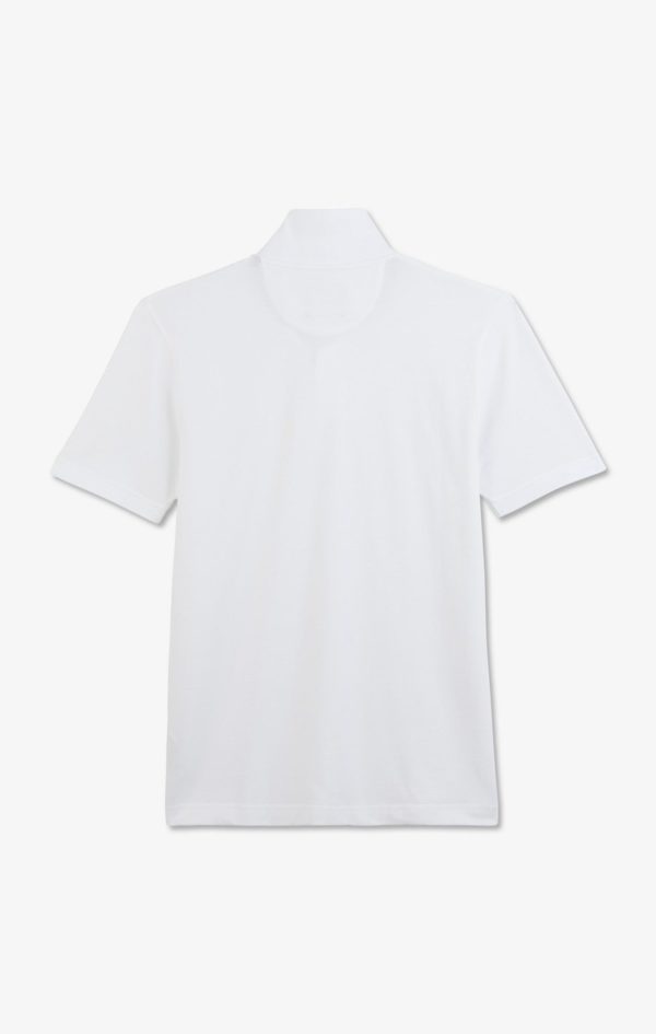 Polo Blanc En Coton Pima Stretch Eden Park – Image 3