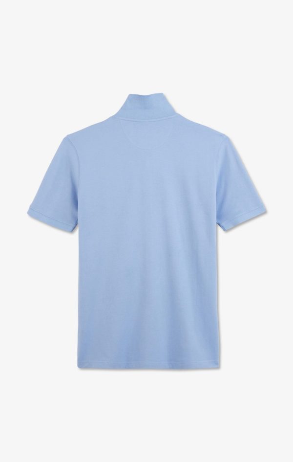 Polo Bleu En Coton Pima Stretch Eden Park – Image 3
