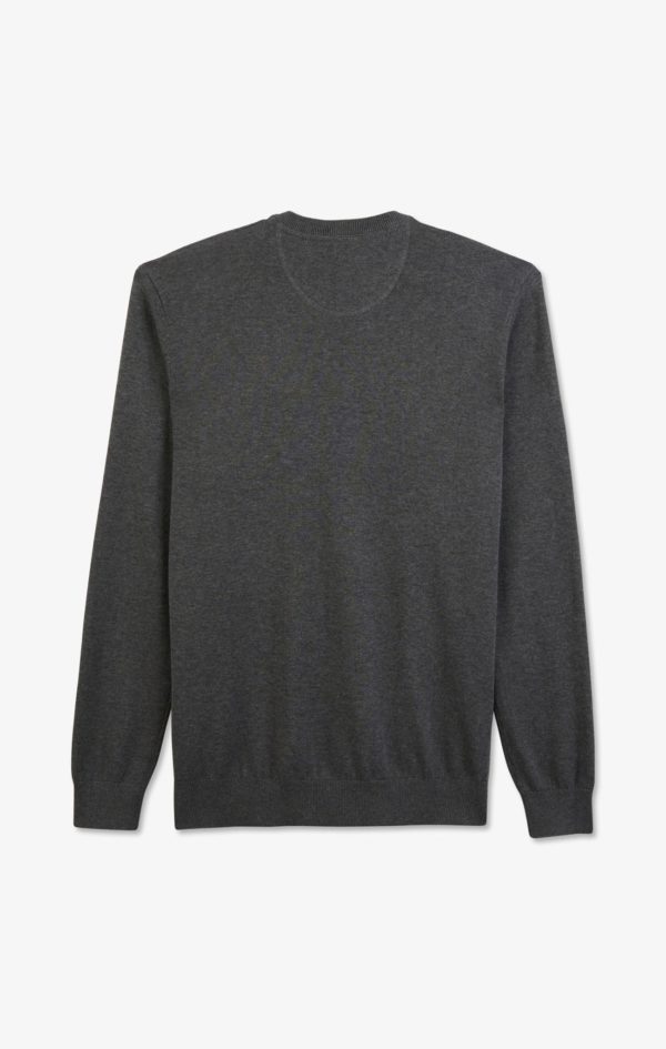 Pull Gris À Col Rond En Coton Eden Park – Image 3