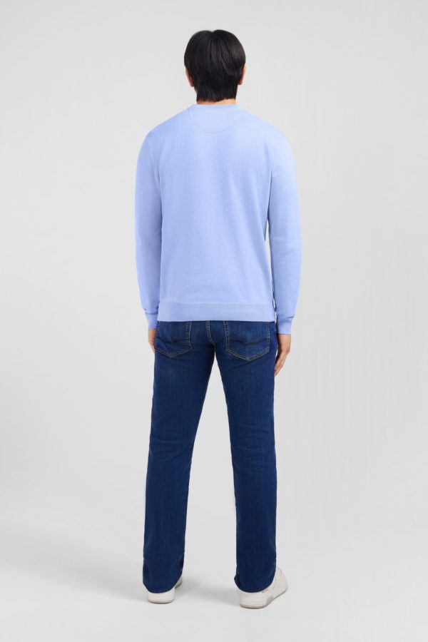 Pull Bleu À Col Rond En Coton Eden Park – Image 5