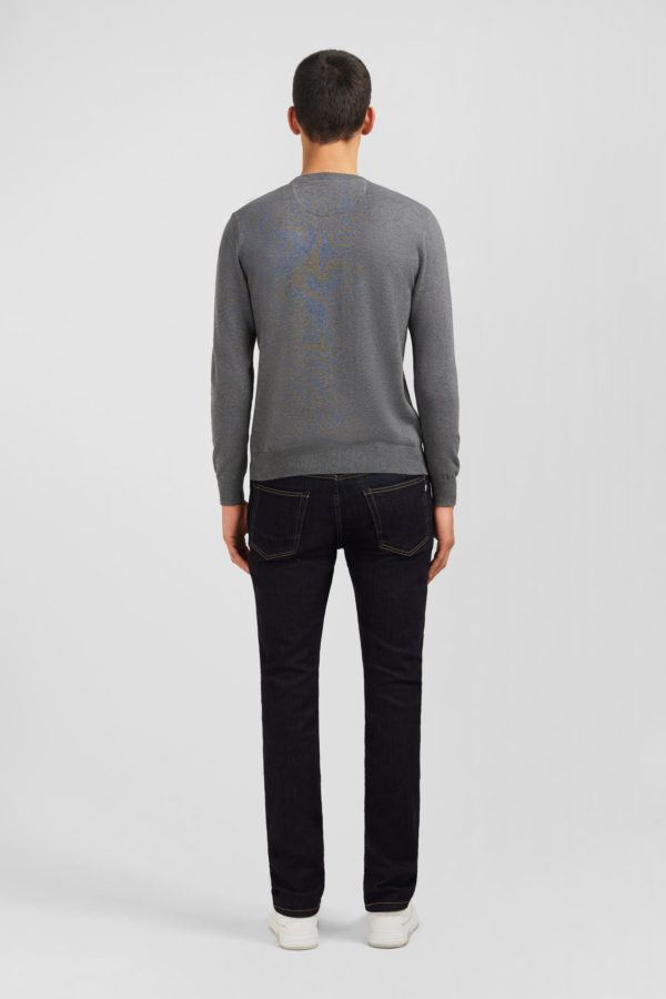 Pull Gris À Col Rond En Coton Eden Park – Image 5