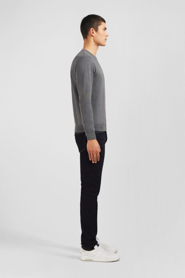 Pull Gris À Col Rond En Coton Eden Park – Image 4