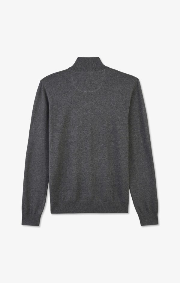 Pull Gris À Col Camionneur En Coton Eden Park – Image 3