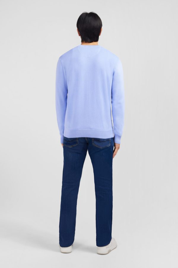Pull Bleu À Col V En Coton Eden Park – Image 5