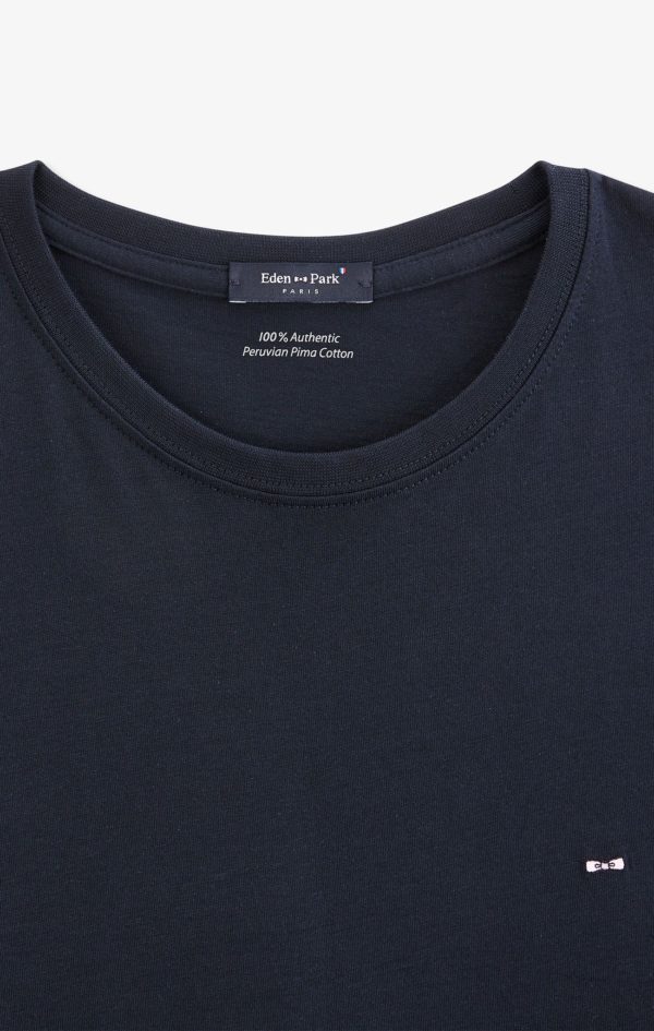 T-shirt Bleu Marine Col Rond À Manches Courtes Eden Park – Image 7