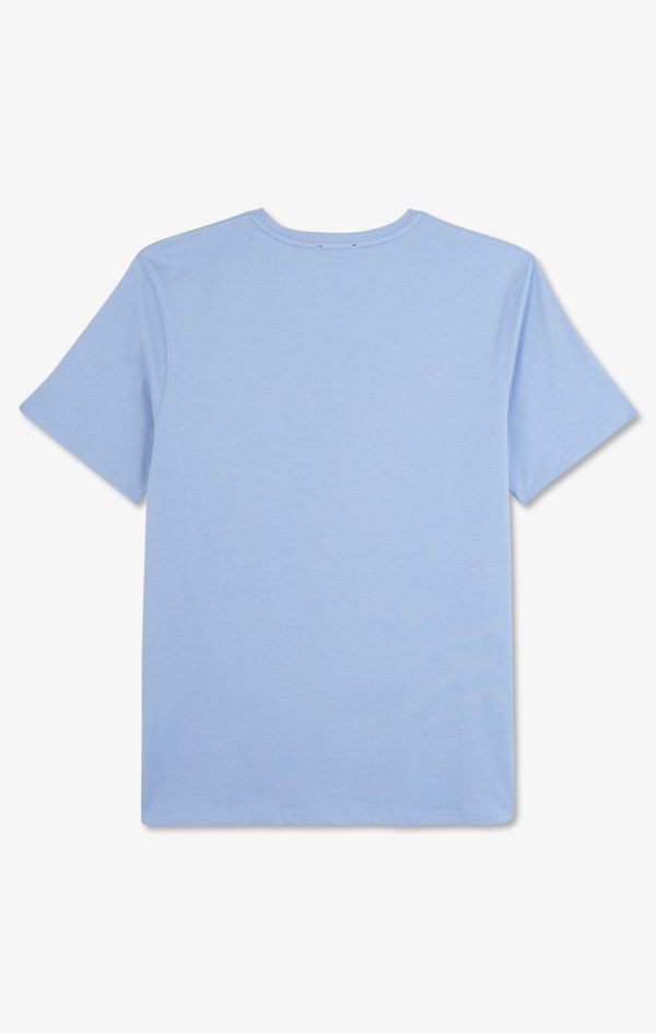 T-shirt Bleu Col Rond À Manches Courtes Eden Park – Image 3