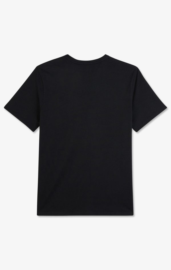 T-shirt Noir Col Rond À Manches Courtes Eden Park – Image 3
