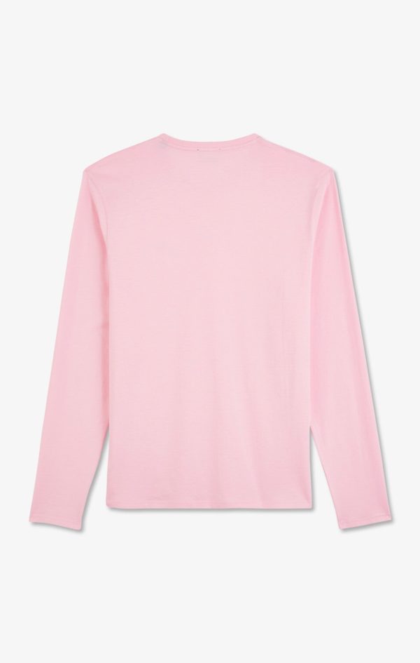 T-shirt Rose Col V À Manches Longues Eden Park – Image 3