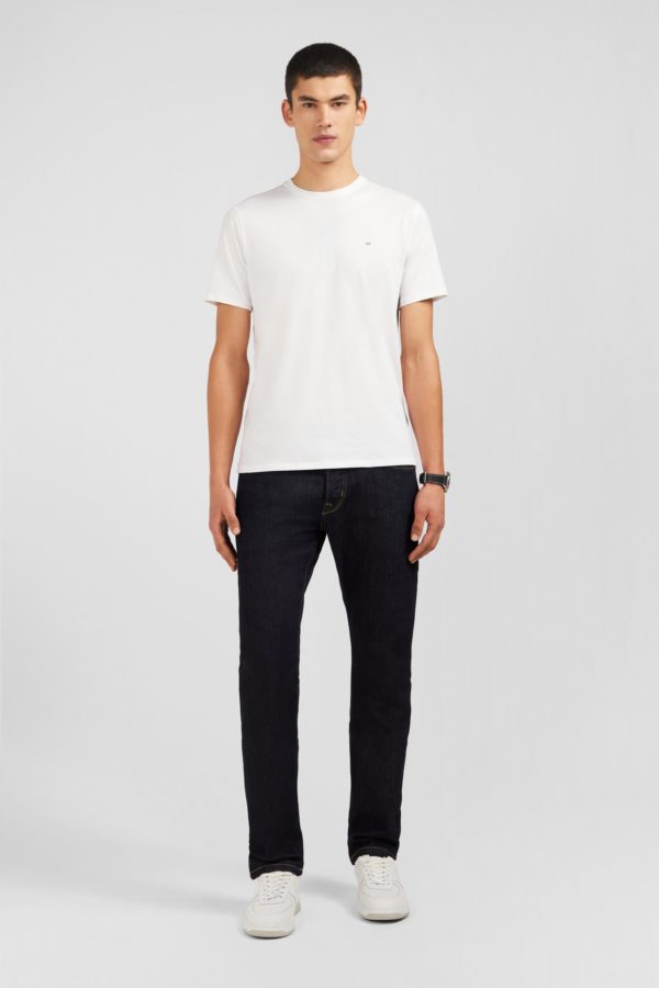 T-shirt Blanc Col Rond À Manches Courtes Eden Park – Image 6