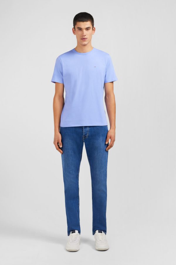 T-shirt Bleu Col Rond À Manches Courtes Eden Park – Image 6