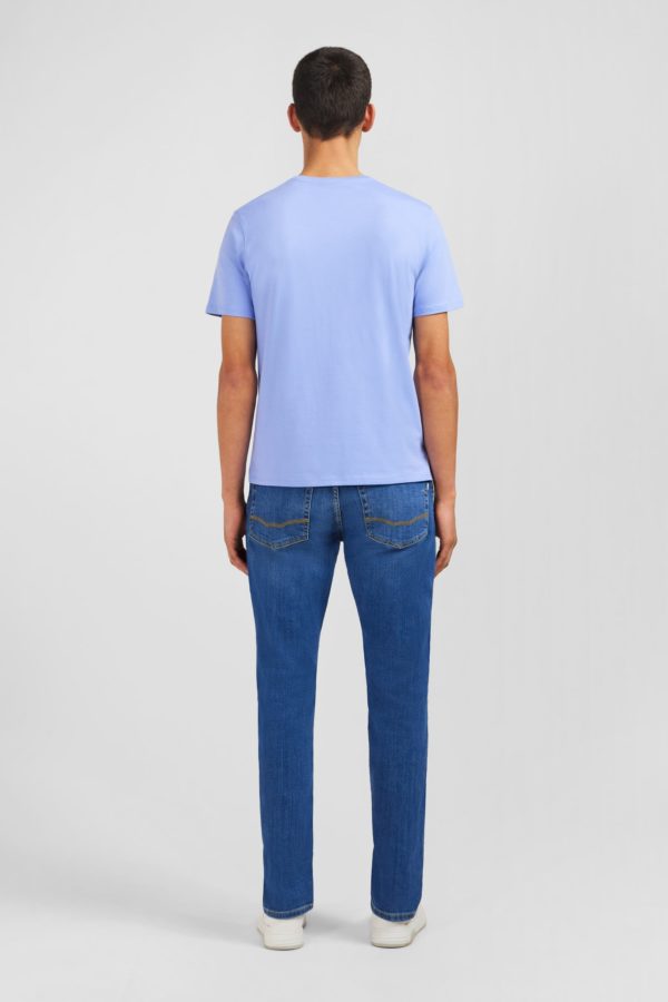 T-shirt Bleu Col Rond À Manches Courtes Eden Park – Image 5
