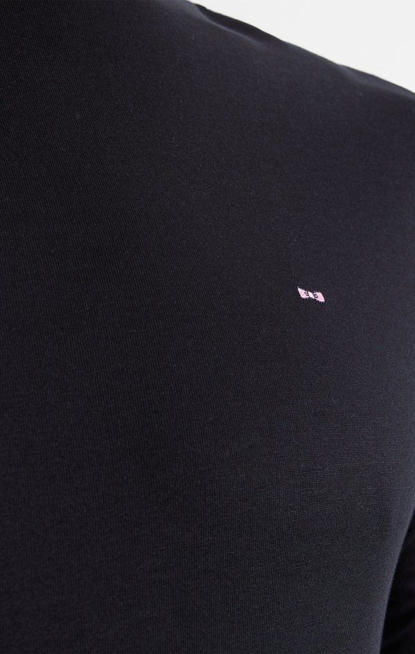 T-shirt Noir Col Rond À Manches Courtes Eden Park – Image 6